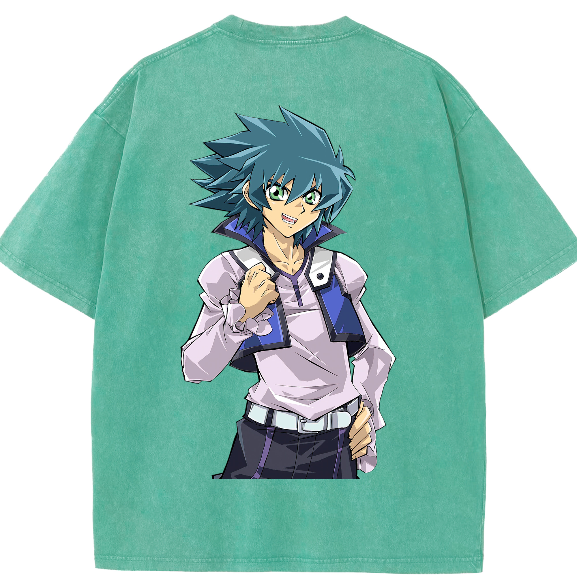 （画像用） 遊☆戯☆王 Yu-Gi-Oh! 綿100% ヴィンテージ風 半袖Tシャツ（背面プリント）